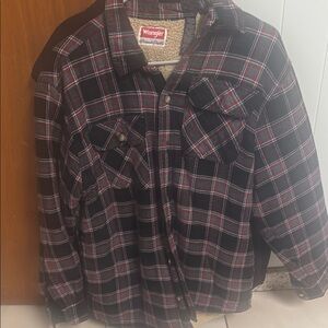 Wrangler Black and Red Checkered Shirt